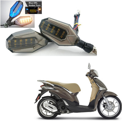 AuTO ADDiCT Front, Rear, Side LED Indicator Light for Piaggio Fiero(Blue, Yellow)