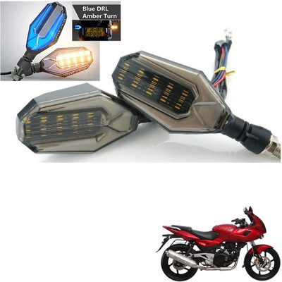 AuTO ADDiCT Front, Rear, Side LED Indicator Light for Bajaj Pulsar 135 LS(Blue, Yellow)