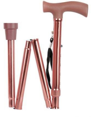 MUBBA Foldable imported Brown Walking Stick
