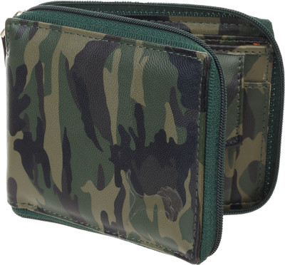 WILD EDGE Men Formal Green Artificial Leather Wallet(4 Card Slots)