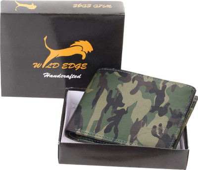 Wildedge Men Green Artificial Leather Wallet(6 Card Slots)