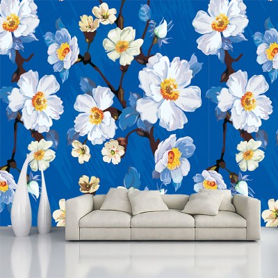 flex arena Decorative Blue Wallpaper(245 cm x 40 cm)