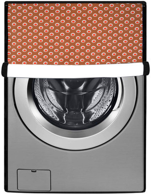 Nitasha Front Loading Washing Machine  Cover(Width: 62 cm, Orange, Beige)