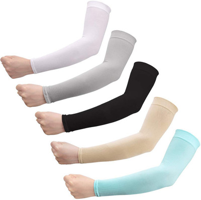 Aadikart Nylon Arm Sleeve For Men & Women(Free, Multicolor)