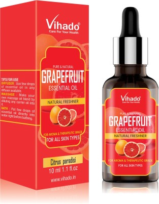 Vihado Naturals Grapefruit Essential Oil - 10 ml (Pack of 1)(10 ml)