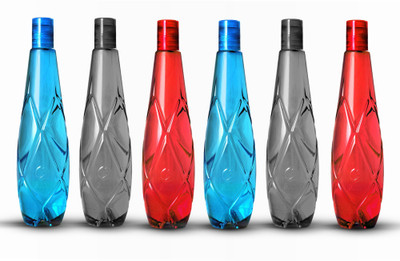 Stysol Leak Proof & BPA Free Colorful Plastic Water Bottles 1000 ml Bottle(Pack of 6, Multicolor, Plastic)