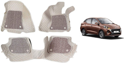 RKPSP Leatherite 7D Mat For  Hyundai Aura(Beige)