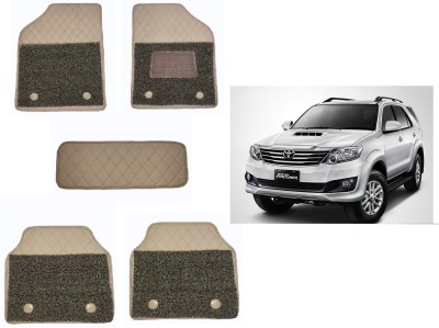 RKPSP Leatherite 7D Mat For  Toyota Fortuner Old(Beige)