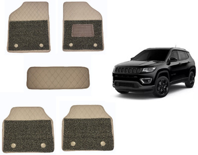 RKPSP Leatherite 7D Mat For  Jeep Compass(Beige)