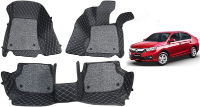 RKPSP Leatherite 7D Mat For  Honda Amaze(Black)