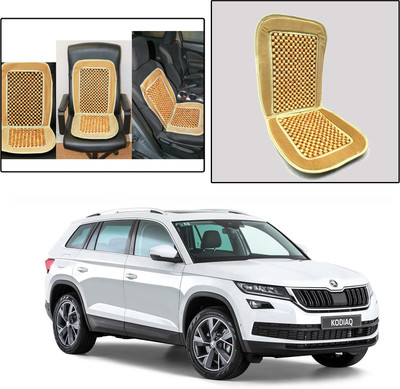 Oshotto Wooden, Velvet Car Seat Cover For Skoda Universal For Car(NA, Split Back Seat, Without Back Seat Arm Rest, 4 Seater)