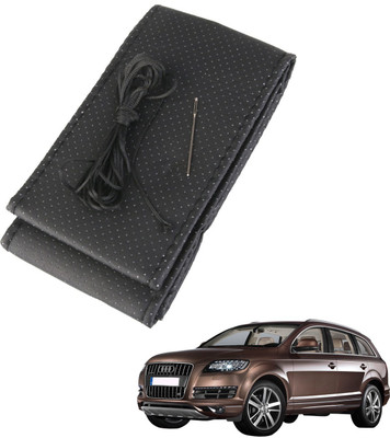 AuTO ADDiCT Steering Cover For Audi Q7(Black, Leatherite)