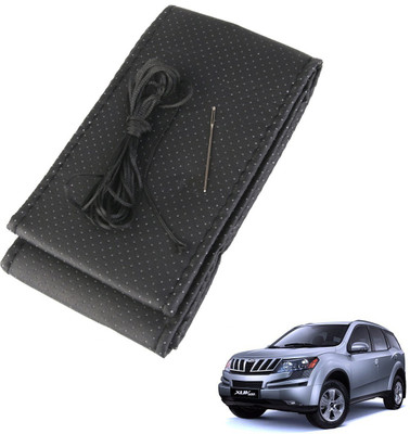 AuTO ADDiCT Steering Cover For Mahindra XUV 500(Black, Leatherite)