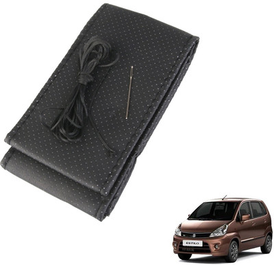 AuTO ADDiCT Steering Cover For Maruti Zen Estilo(Black, Leatherite)