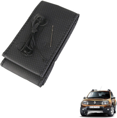 AuTO ADDiCT Steering Cover For Renault Duster(Black, Leatherite)