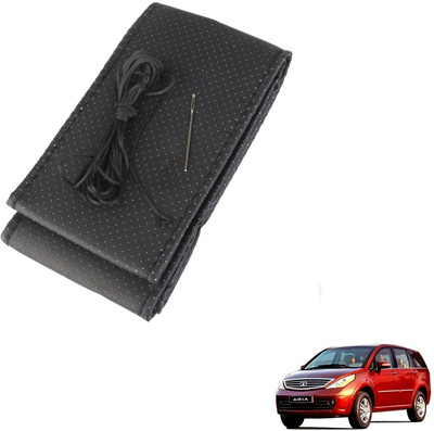 AuTO ADDiCT Steering Cover For Tata Aria(Black, Leatherite)