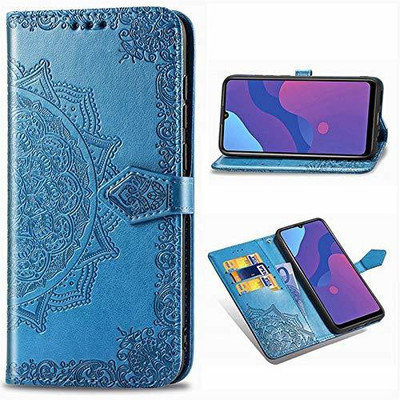 Clickcase Flip Cover for Oneplus 9 Pro(Blue, Dual Protection)