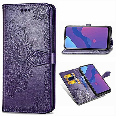 Clickcase Flip Cover for Oppo A53s 5G(Purple, Dual Protection)