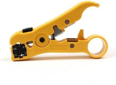 Gadariya King Universal Stripping Tool ( cutter) Plier Cutter for Round / Flat UTP Cat5 Cat6 Coax Coaxial Cable Stripping Universal Tool Universal Adjustable Coaxial Cable Stripper Wire Cutting Plier Wire Cutter Wire Cutter Wire Cutter