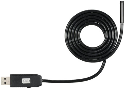 SIOVS Waterproof Endoscope Mini HD Camera Snake Tube 5.5 mm Lens USB Inspection 6 LED Borescope Camera with 5 Meter Wire for Android Phone PC & Notebook Security Camera Spy Camera(1 Channel)