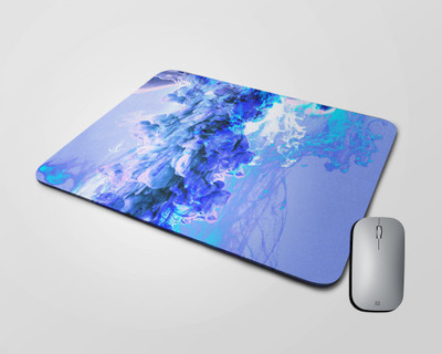 BLISSart Mousepad For Laptops Computer Gaming Mouse Pad HD Printed-Blue Color Smoke Mousepad(Square)