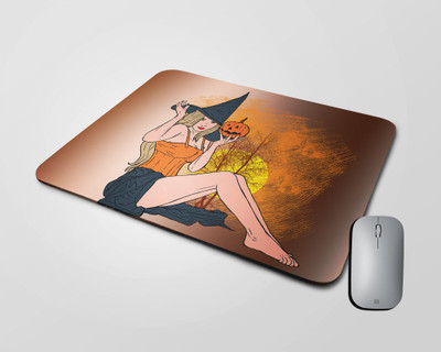 BLISSart Mousepad For Laptops Computer Gaming Mouse Pad HD Printed-Hot Girl Non Slip Base Mousepad(Square)