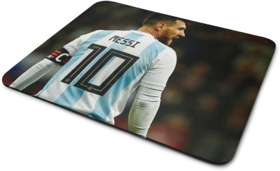 feeling hub Messi Jersey No.10 Design Print Mousepad for Laptop & Computer Mousepad(Multicolor)