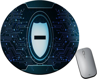 BLISSart Mousepad For Laptops Computer Gaming Mouse Pad HD Printed-Lock Shield Mousepad(Round)