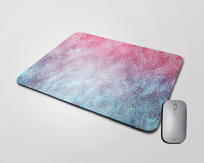 BLISSart Mousepad For Laptops Computer Gaming Mouse Pad HD Printed-Pink White Texture Mousepad(Square (9 X 7.5 Inches))