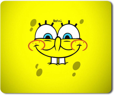 AY FASHION Printed Anti Skid Square Gaming Foldable with Nonslip Base for Laptop & Desktop/Computer etc_0101 Non Slip Base Mousepad(Yellow)