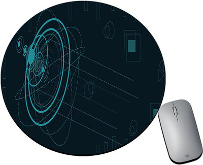 BLISSart Mousepad For Laptops Computer Gaming Mouse Pad HD Printed-Lenses Science Image Mousepad(Round)