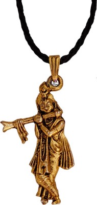 Sullery Lord Shree Krishna Vishnu Venkatesha Locket With Cotton Dori Chain Sterling Silver Brass, Cotton Dori Pendant