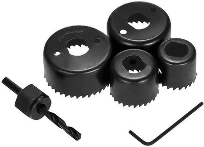 SEE INSIDE Hole Saw Set Drill Bit Cutting Cutter Round Circular 32Mm/38Mm/44Mm/54Mm - 6 Pieces Power & Hand Tool Kit(6 Tools)