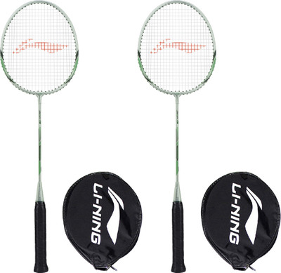LI-NING XP-80-IV Grey, Blue Strung Badminton Racquet(Pack of: 2, 86 g)