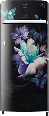 SAMSUNG 220 L Direct Cool Single Door 4 Star Refrigerator  with Digi Touch Cool, Curd Maestro(MIDNIGHT BLOSSOM BLACK, RR23A2J3XBZ/HL)