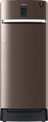 SAMSUNG 225 L Direct Cool Single Door 5 Star Refrigerator with Base Drawer  with Digi Touch Cool, BSD(LUXE BROWN, RR23A2F3WDX/HL)