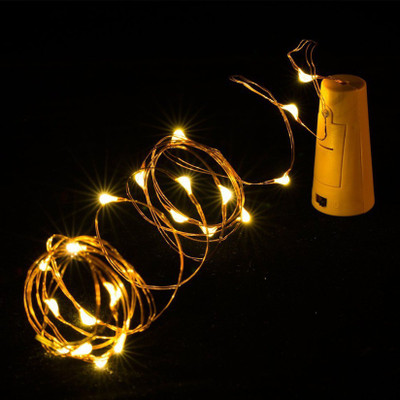 VEROX 20 LEDs 2.01 m Yellow Steady String Rice Lights(Pack of 1)
