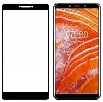 ROYALBASE Edge To Edge Tempered Glass for nokia c3(Pack of 1)