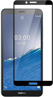 Caseline Edge To Edge Tempered Glass for nokia c3(Pack of 1)