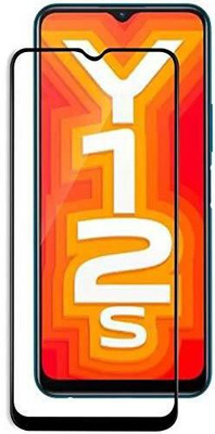 Caseline Edge To Edge Tempered Glass for vivo y12s(Pack of 1)