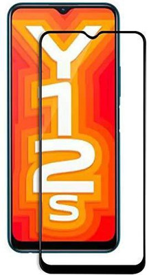 Caseline Edge To Edge Tempered Glass for vivo y12s(Pack of 1)