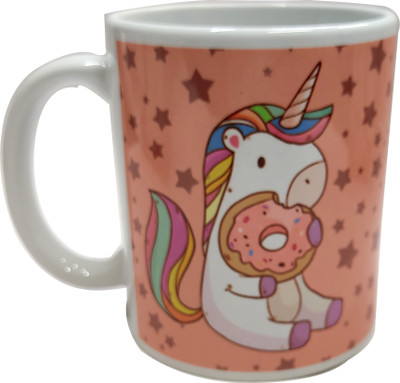heeva creation Printed Ceramic Coffee. Ceramic Coffee Mug(330 ml)