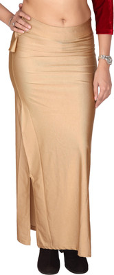 YMS BEIGEGOLDSAREESHAPEWEAR Lycra Blend Petticoat(M)