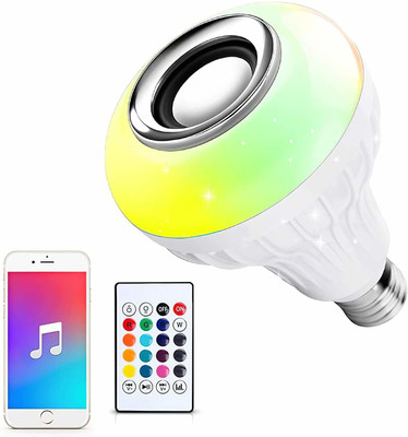Xydrozen 12-Watts LED Multicolor Light Bulb with Bluetooth Speaker-W2 Smart Bulb