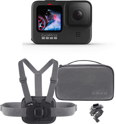 GoPro Hero 9 Black Hero 9 Sports kit Bundle Sports and Action Camera(Black, 23.6 MP)