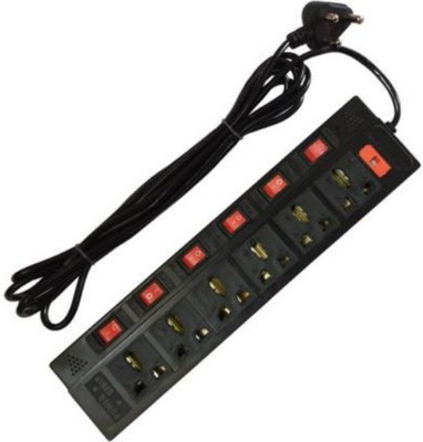 VIVID Extension Cord with 6+6 Socket & Switch LED Indicator 3.6 Mtr Long Cable Without USB Port Emergency Extension Board 6 Socket Extension Boards(Black, 3.6 m) VIVID Extension Cord with 6+6 Socket & Switch LED Indicator 3.6 Mtr Long Cable Without USB Port Emergency Extension Board 6 Socket Extension Boards(Black, 3.6 m)