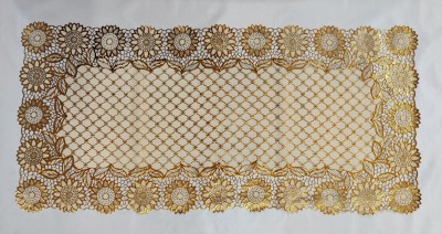 Groki Gold 83.8 cm Table Runner(PVC)