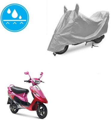 Atulit enterprises Two Wheeler Cover for TVS(Scooty Pep+, Silver)