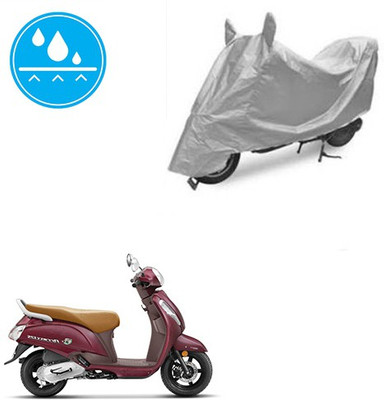 SRENTERPRISES Two Wheeler Cover for Suzuki(Access SE, Silver)