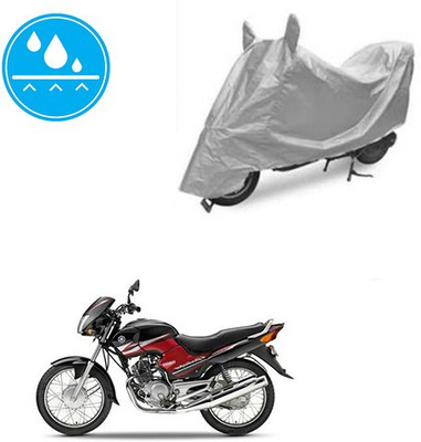 SRENTERPRISES Two Wheeler Cover for Yamaha(Gladiator, Silver)